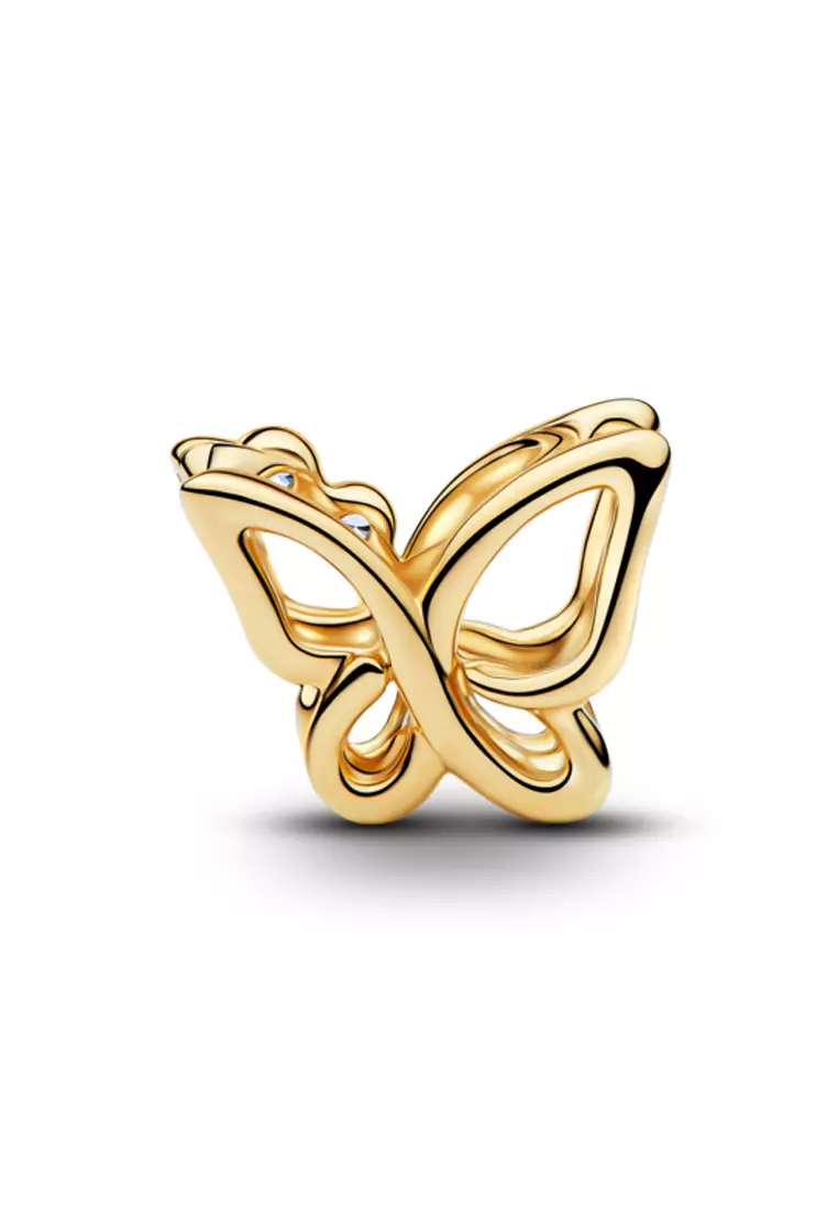 Buy PANDORA Pandora 14K Gold Plated Butterfly Openwork Charm