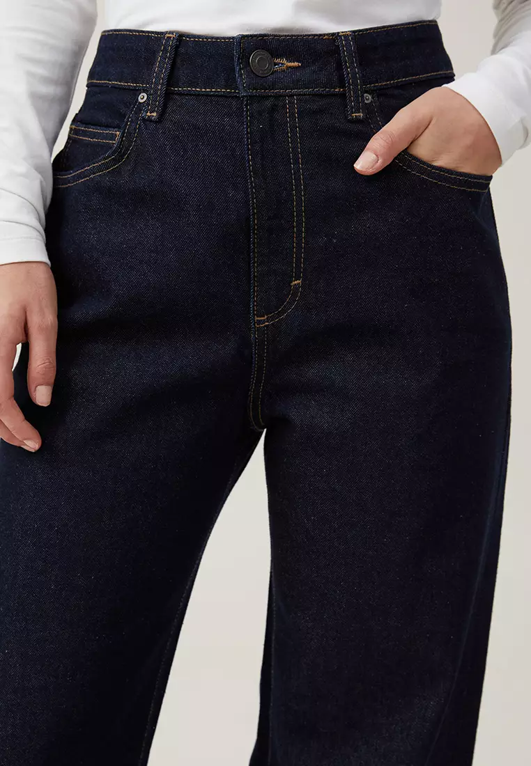 Buy Cotton On Wide Leg Jeans Asia Fit 2024 Online ZALORA Philippines