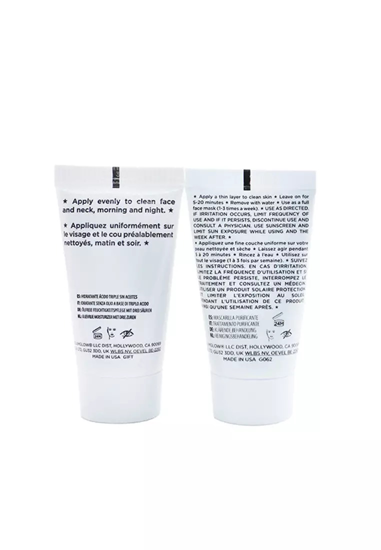 GLAMGLOW - Pore-Clearing & Minimizing Set: Supermud Clearing Treatment 15g + Superwatergel Moisturizer 15ml 2pcs
