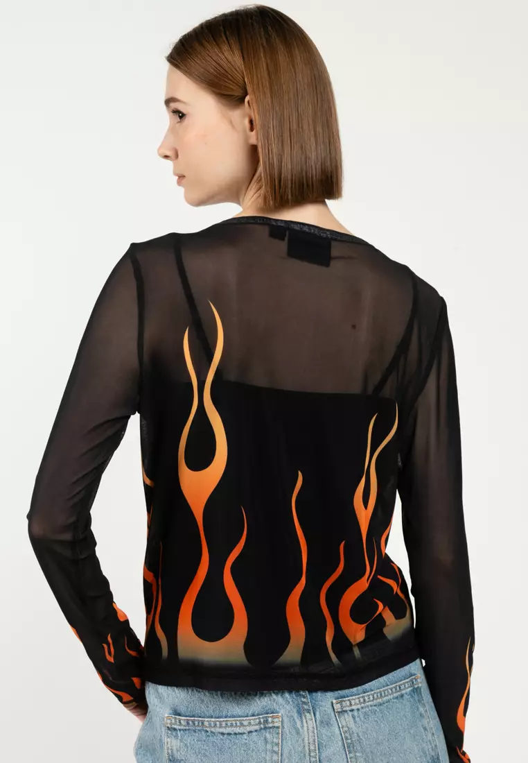 Harley-Davidson® Flames For Days Mesh Top