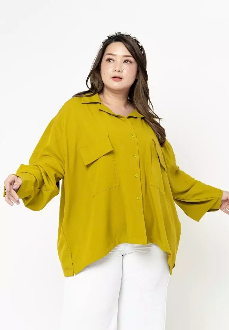 Plus Size Shirt Cera Lime