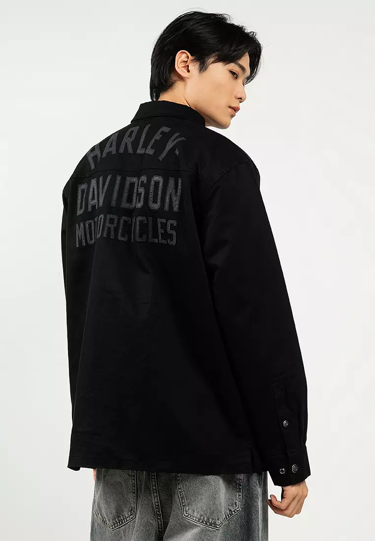 Buy Harley-Davidson Harley-Davidson® Racer Font Solid Shirt Jacket