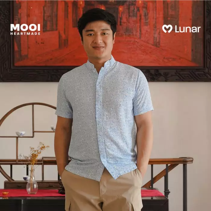 Mooi Kemeja Dewasa Lunar Collection Shang Mandarin Shirt Adult - Pink Fushia