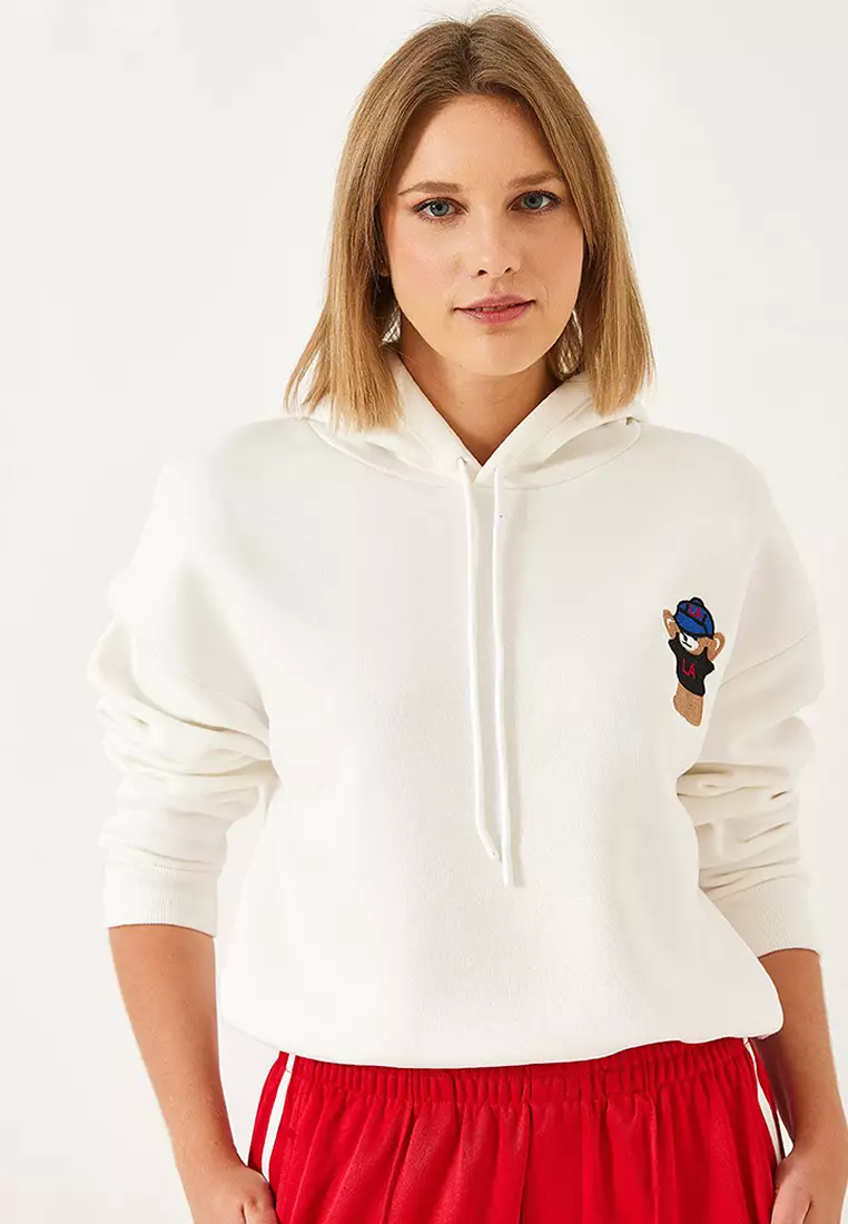 Women's Hooded Three Thread Raised Sweatshirt 60351294