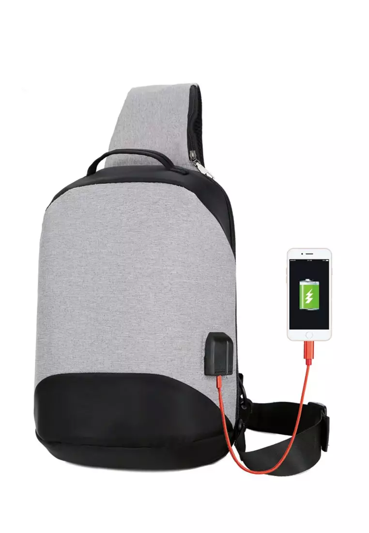 Buy Jackbox Anti Theft Large Capacity USB Charging Port Messenger Bag
