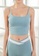 YG Fitness blue (2PCS) Quick-Drying Running Fitness Yoga Dance Suit (Bra+Bottoms) 2001AUS09DD43BGS_4