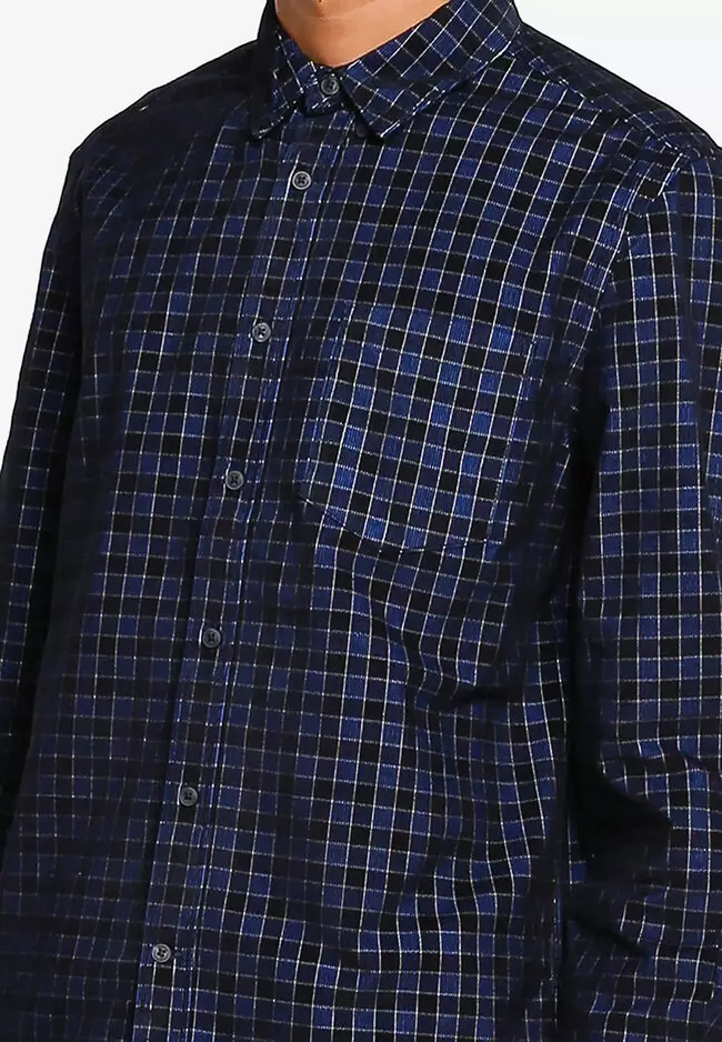 Plane Corduroy Check Shirt