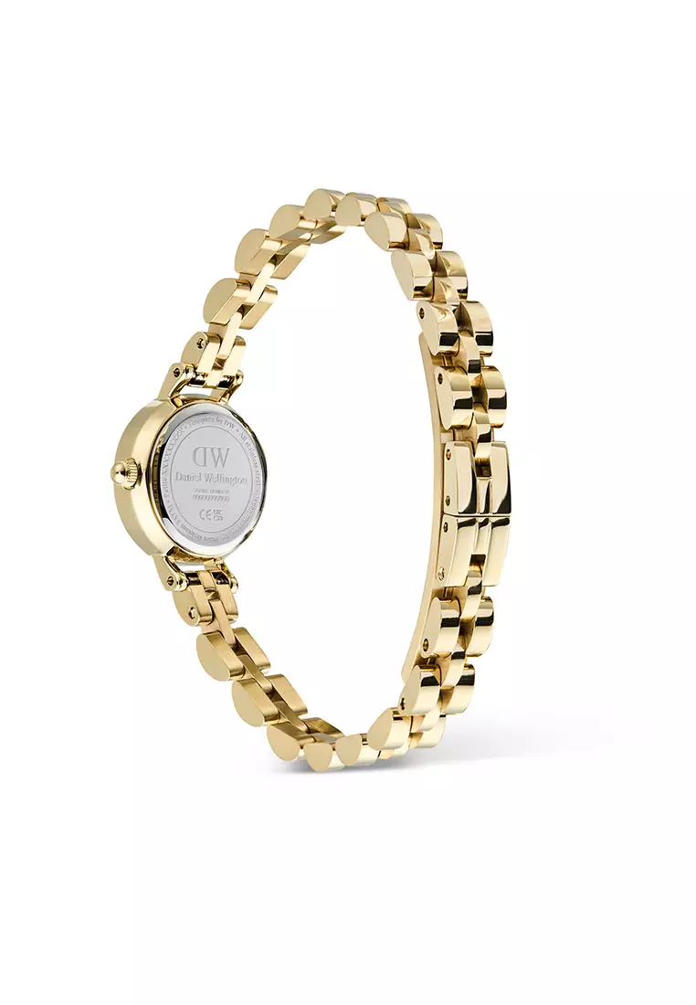 Petite Mini Arch 3-Link White Gold Women Watch stainless steel watch DW Official Authentic Original