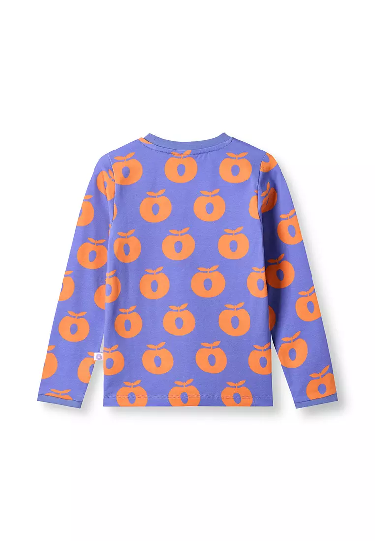 Long-sleeved top with apples