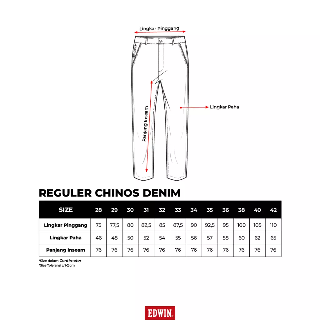 MILAN KHAKY Celana Panjang Jeans Chinos Denim Pria - Bottom Man Long Pants