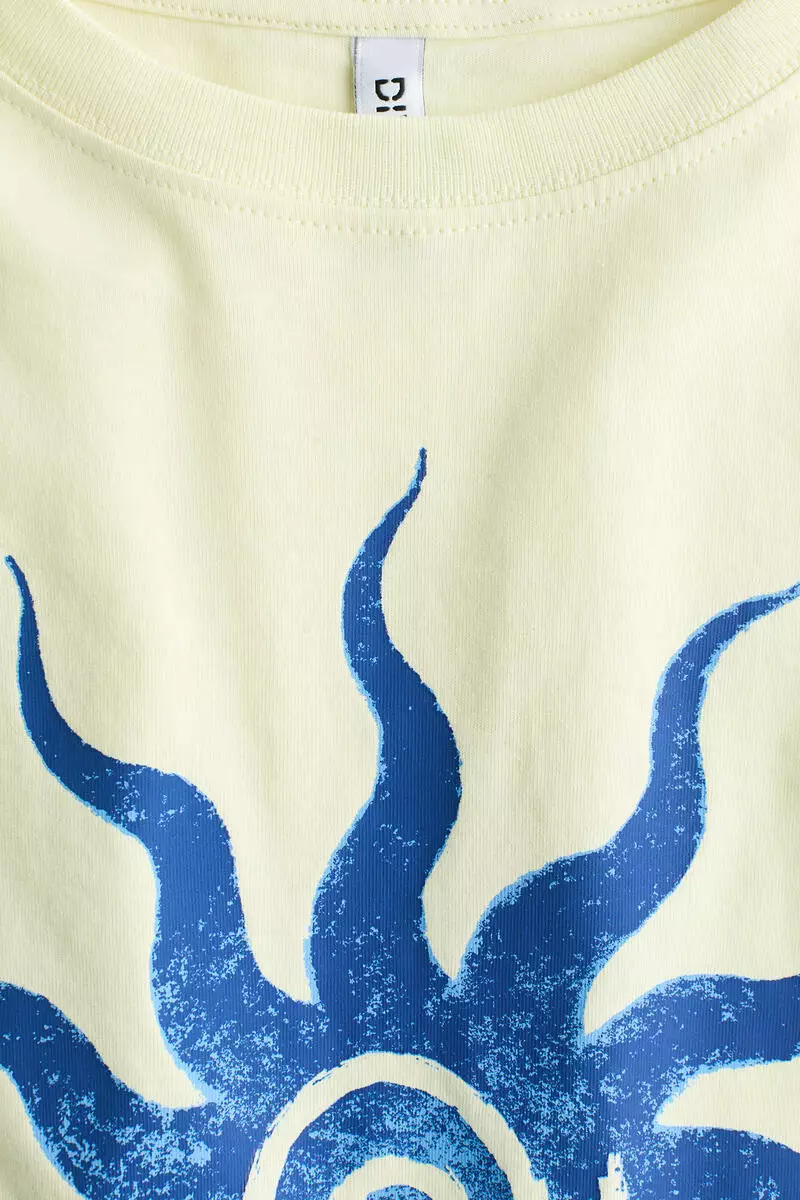 Oversized print-motif T-shirt
