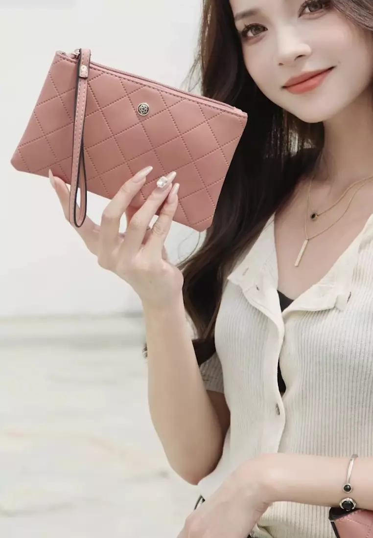 Buy Wild Channel in Tote Bag Top Handle Bag Pouch Pink - Main Image