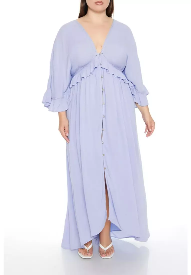 Forever 21 blue maxi dress clearance
