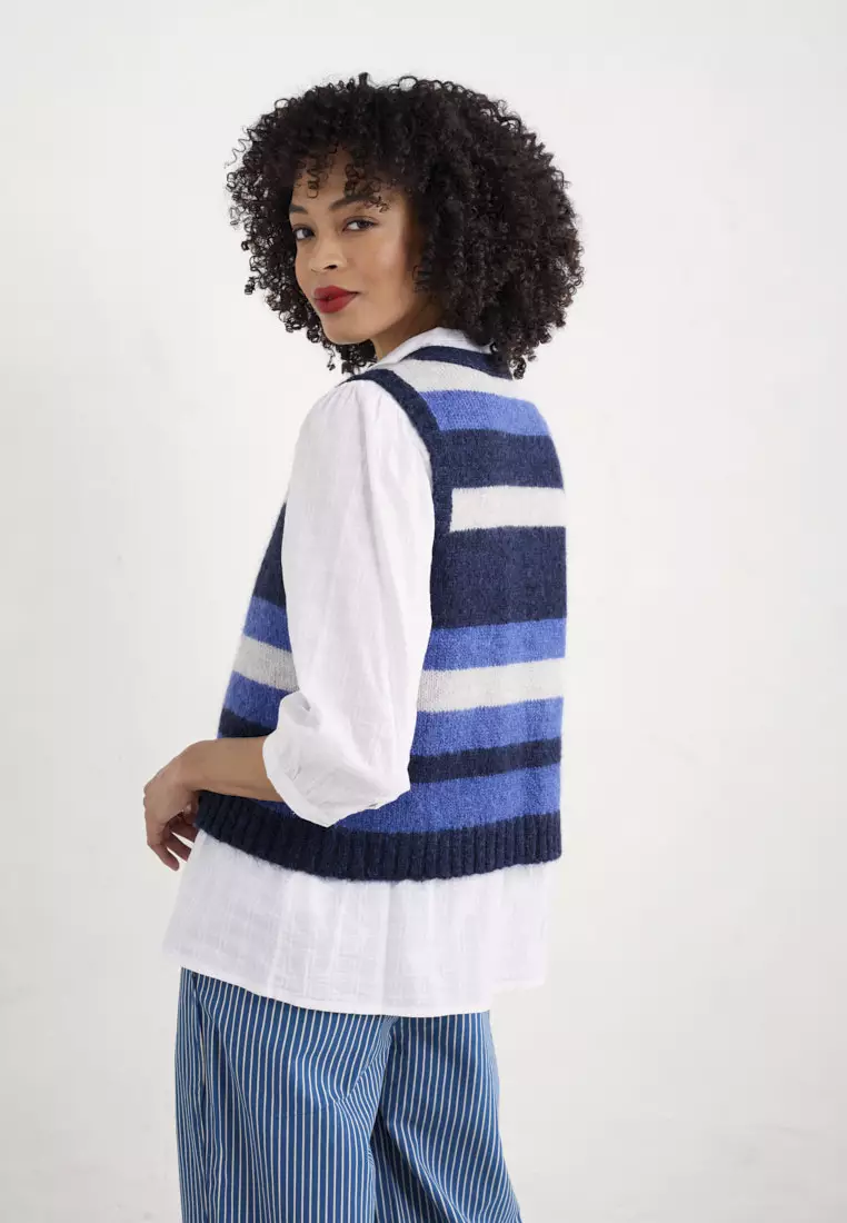 Seasalt Cornwall Blue Painter Vest