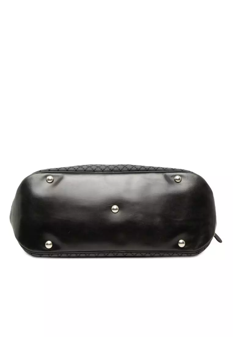 Pre-Loved Gucci Diamante Canvas Travel Bag