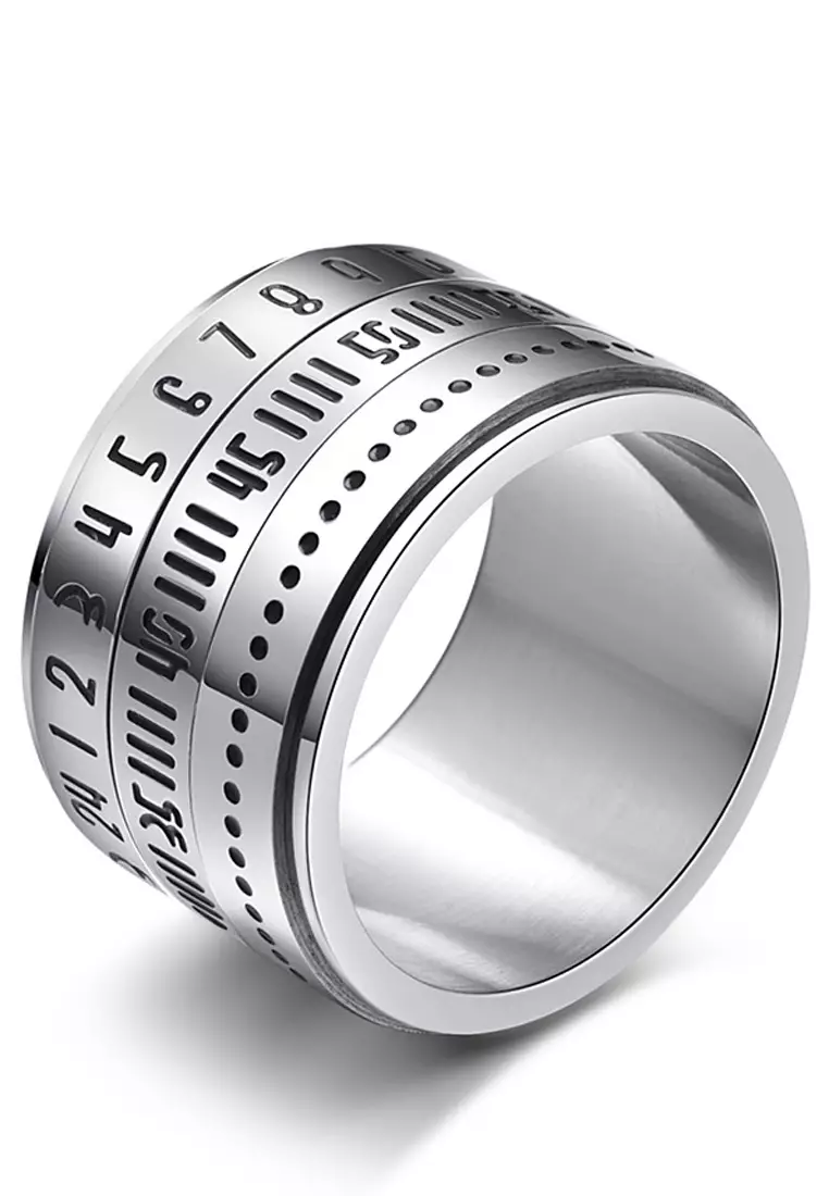 Men's Rotatable Stainless Steel Ring