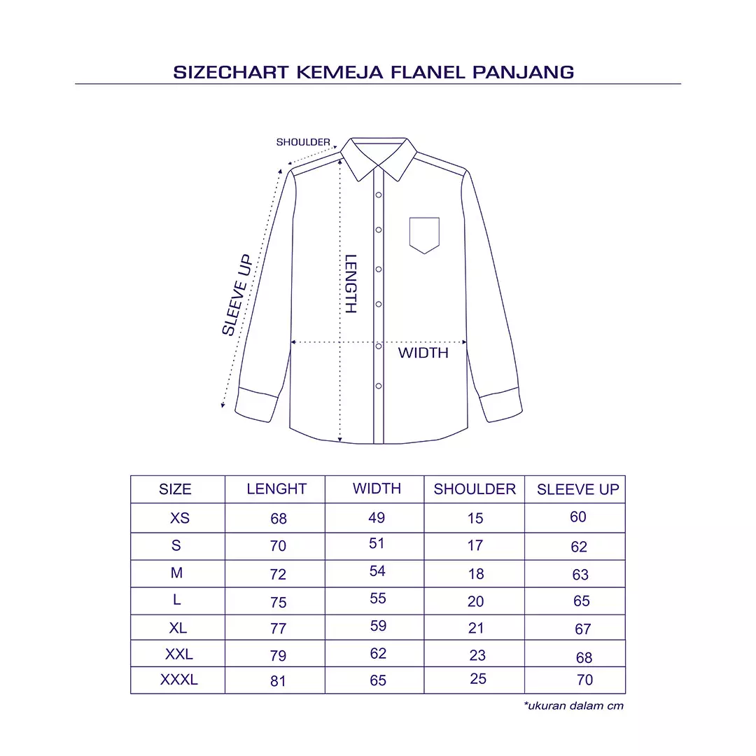 Gloaming Kemeja Flanel Veterano Unisex Panjang Elviro