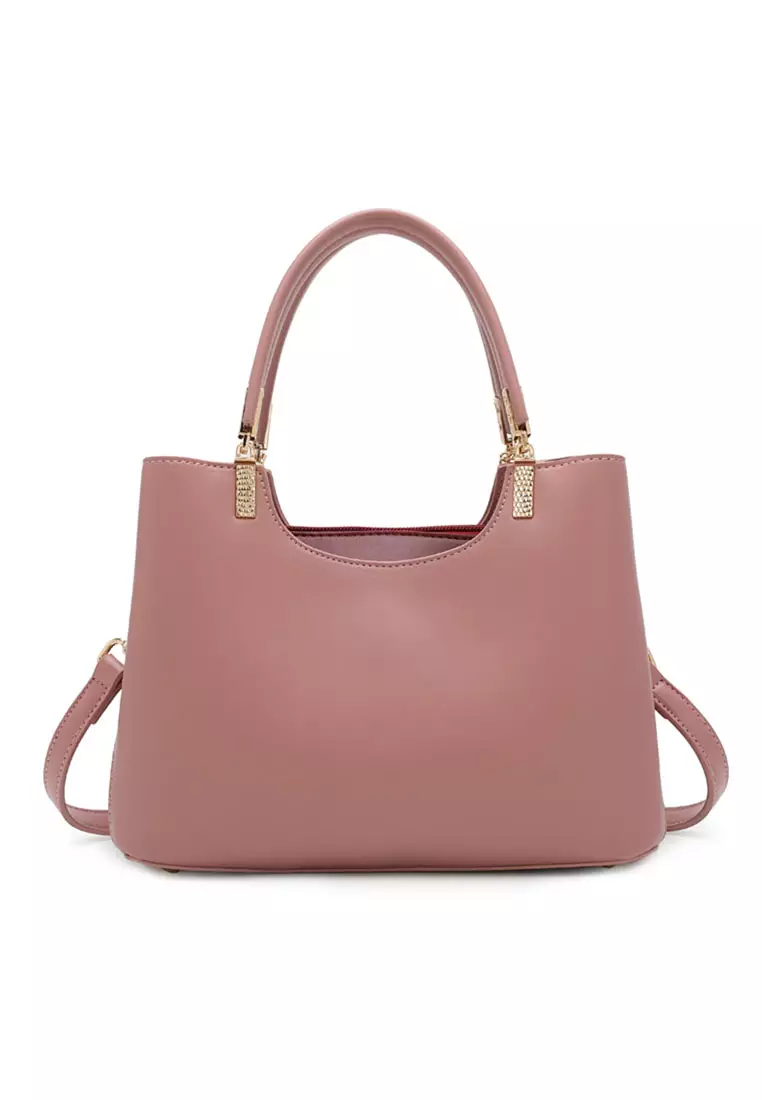 Women's Top Handle Bag / Sling Bag / Crossbody Bag - Pink