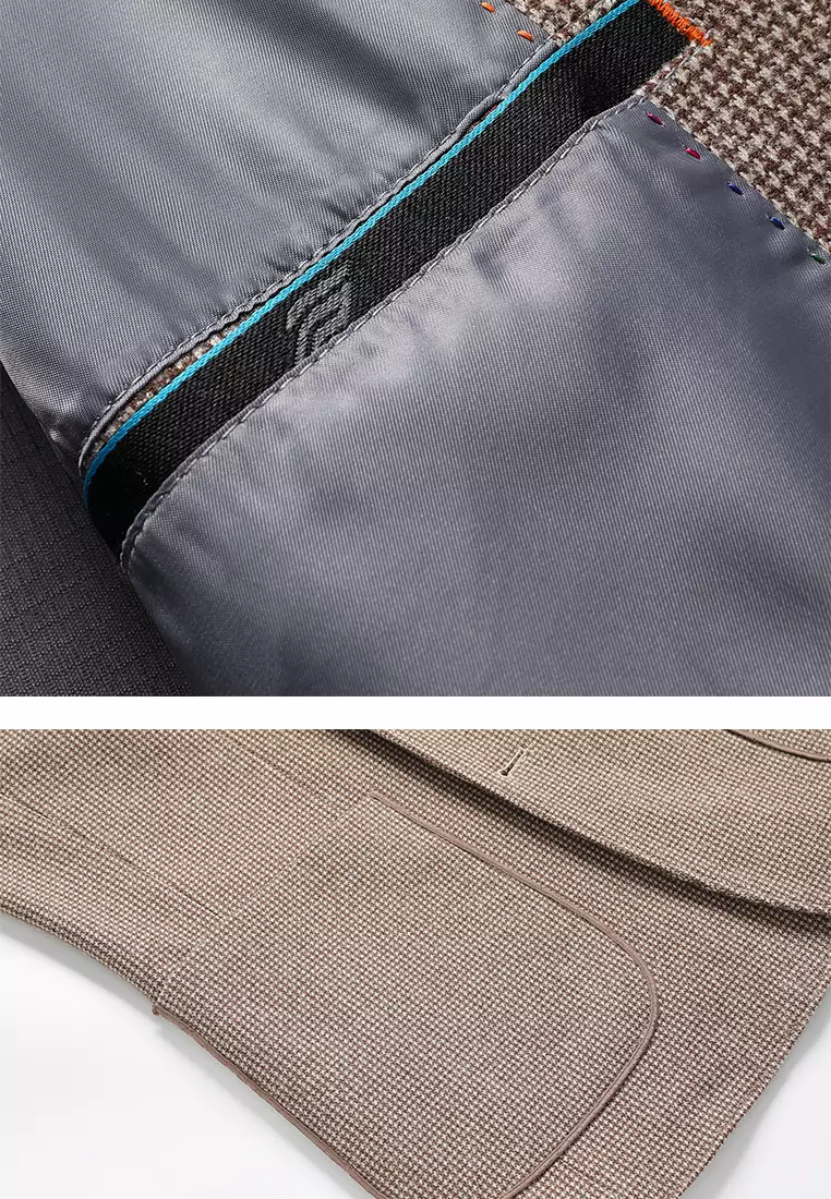 Non Iron Plaid Suit Jacket LB6670