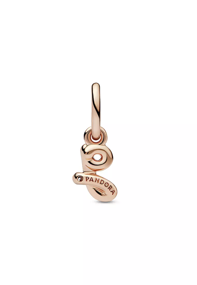 Buy Pandora Pandora 14K Rose Gold Plated Letter g Script Alphabet ...