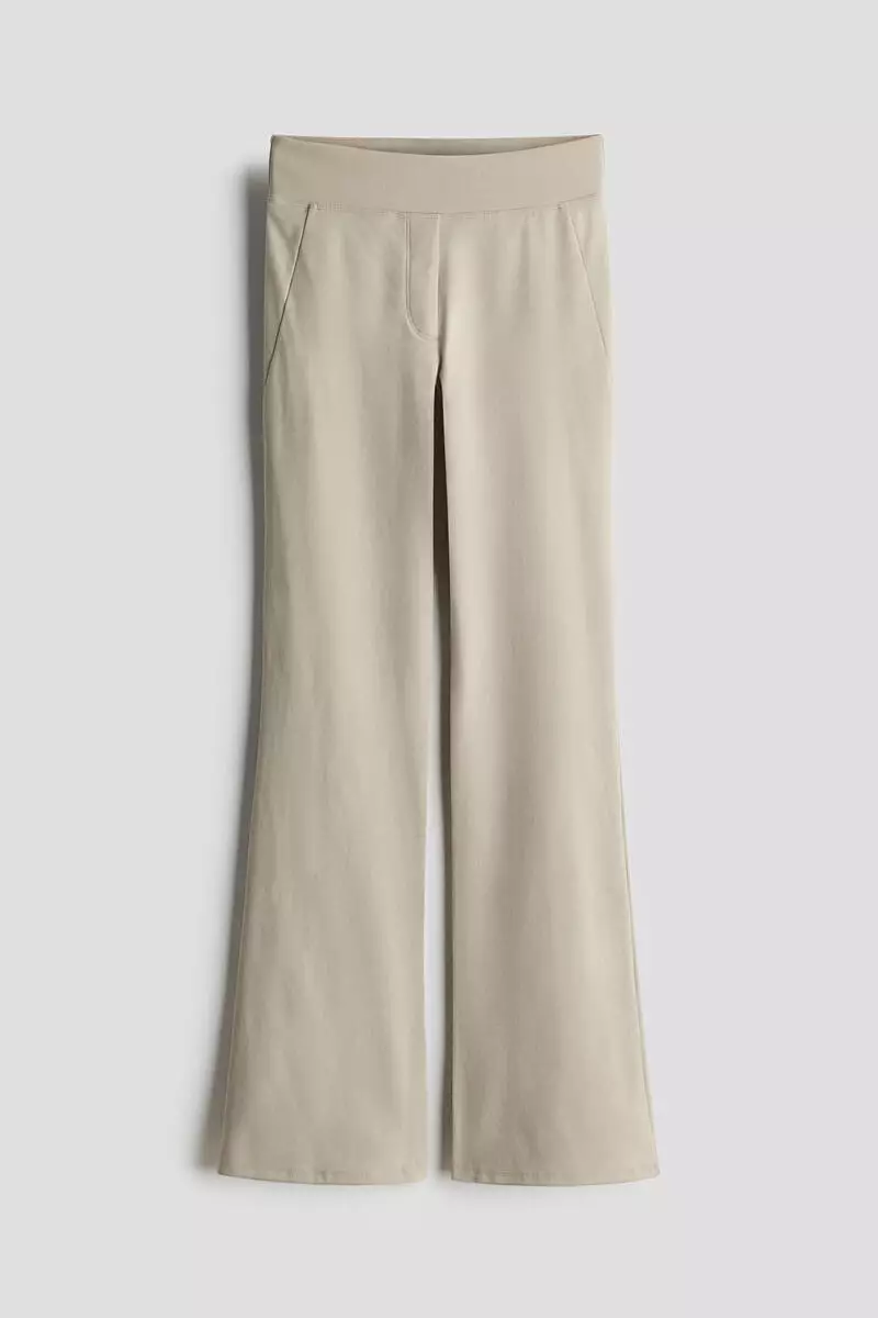 Four-way Stretch Flared Trousers