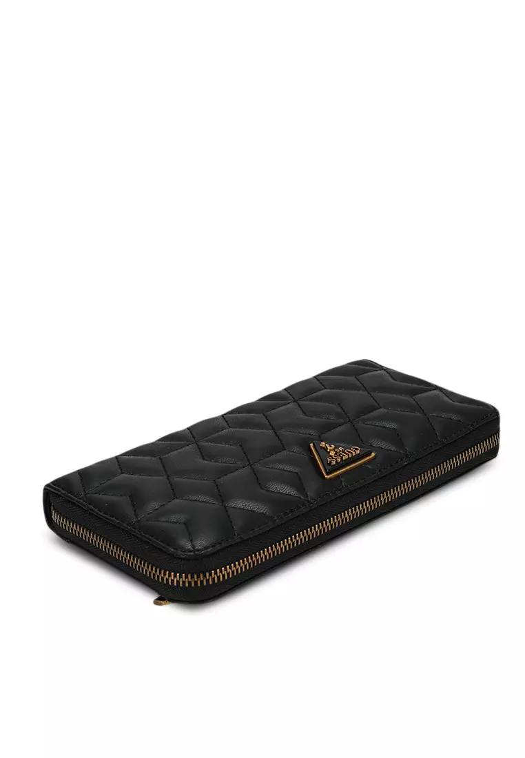 Black Elenia Large Wallet - GUESS