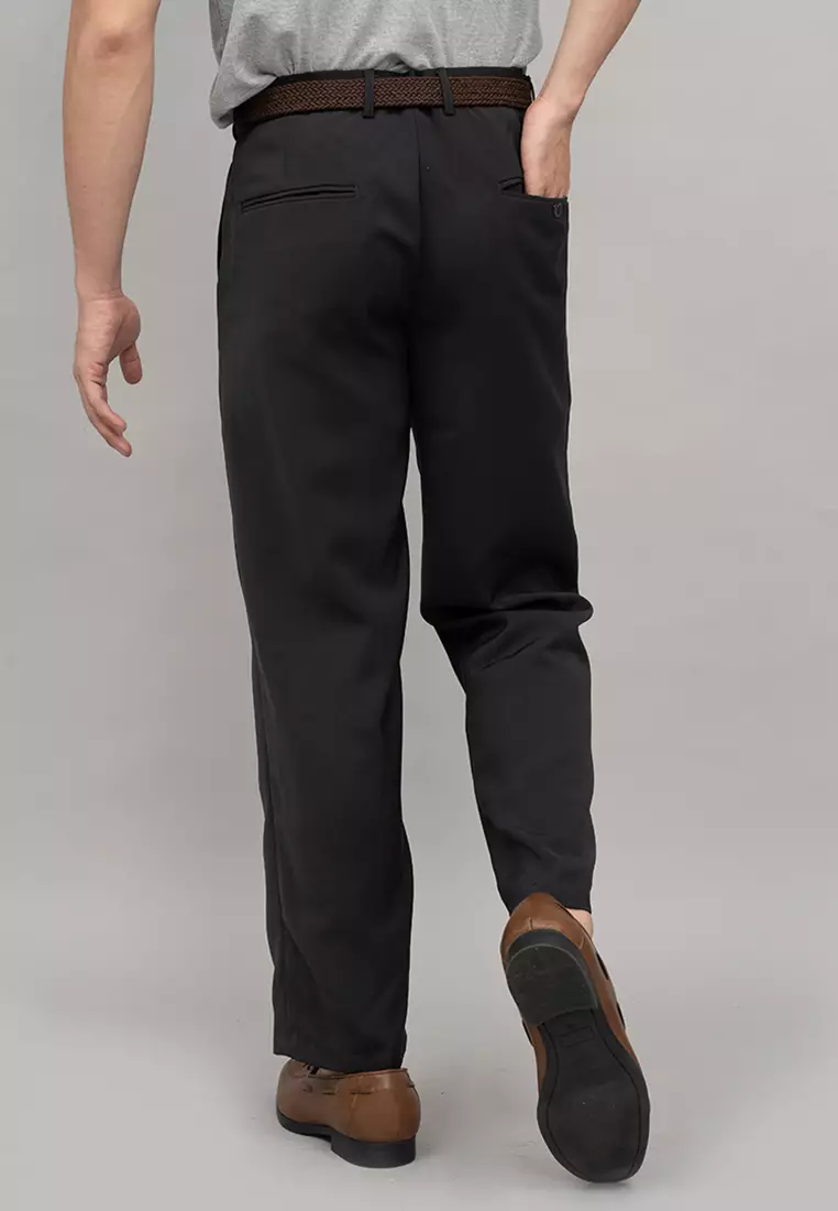 Houseofcuff Celana Panjang Bahan Regular Loose Fit Pants Abu