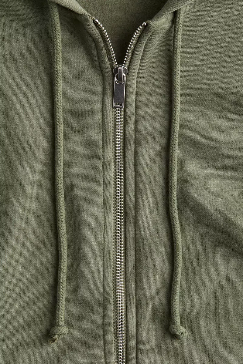 Oversized zip-through hoodie