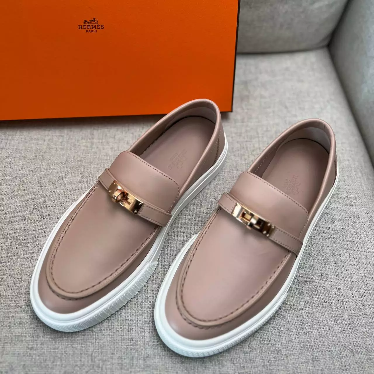 Game Slip On Loafers Beige Nude Rghw