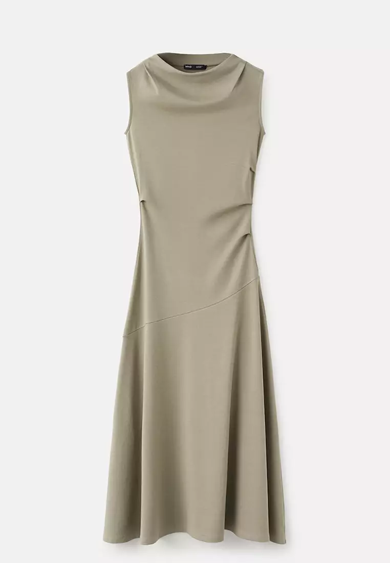 Asymmetric Draped Dress