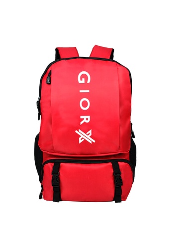 Giordano travel gear red GiorX GXN1970 18 inch Notebook Casual Stylish Travel Backpack School Bag 63C94AC313F5BFGS_1