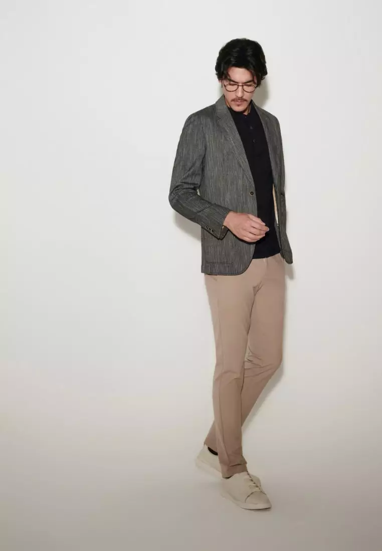 Non-Iron Pure Cotton Stand Collar Polo Tee