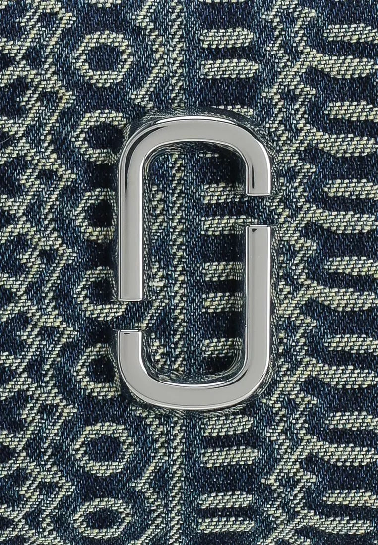 The Monogram Denim J Marc Mini Compact Wallet