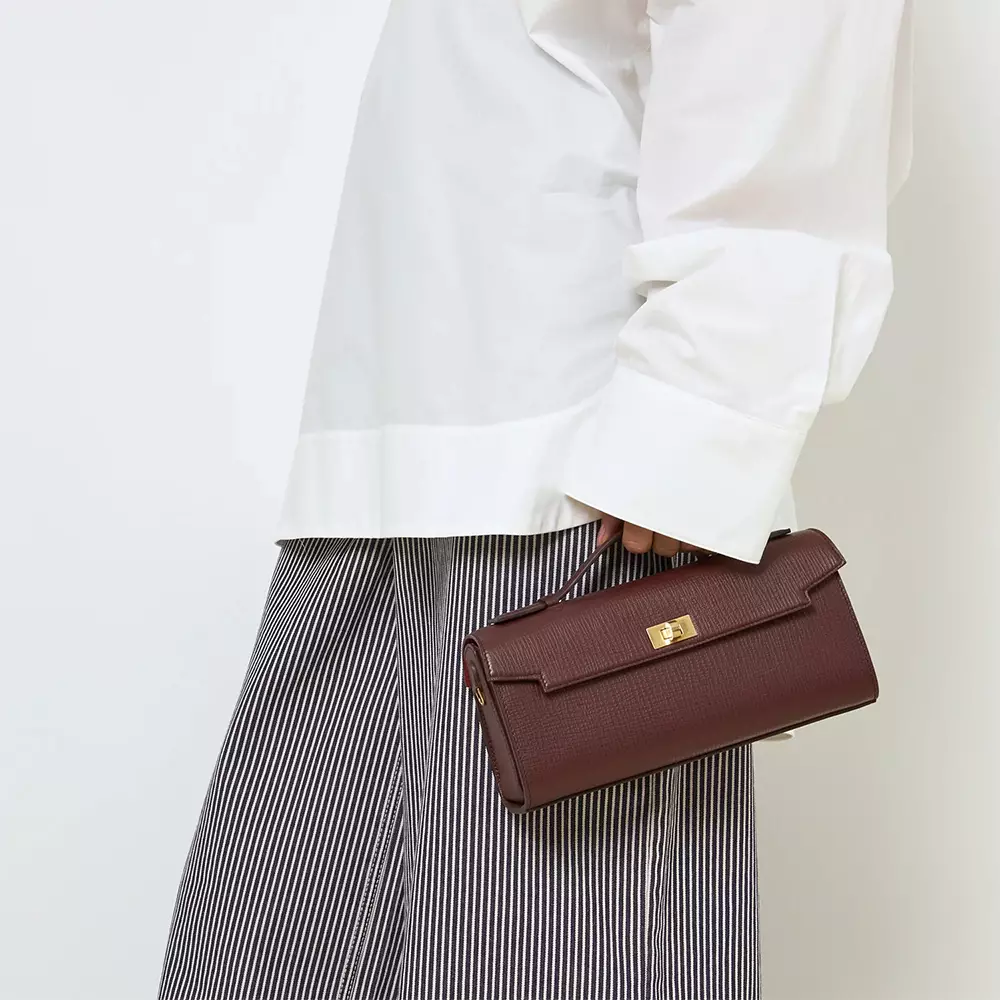 Mortimer Clutch Bag Barolo Red