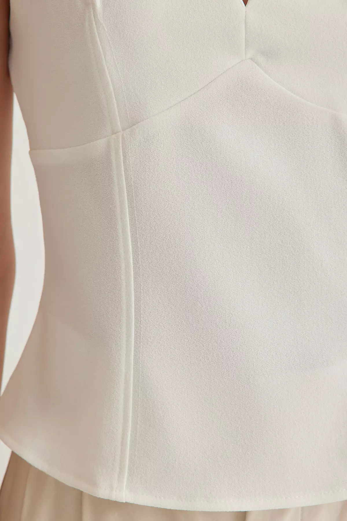 V-Neck Slim Fit Blouse