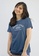 POP Shop blue Ladies' "Dedicated Cool and Calm" Graphic T-Shirt DECE3AA3A540E6GS_1