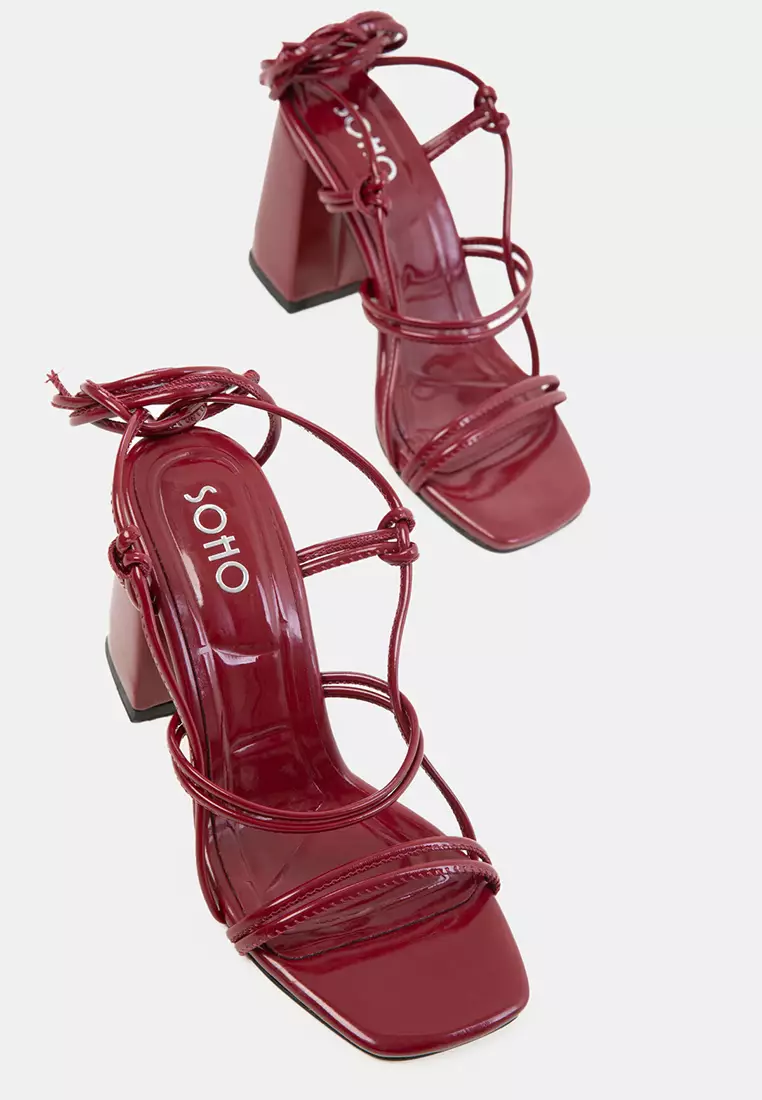 Strappy Block Heel Shoes
