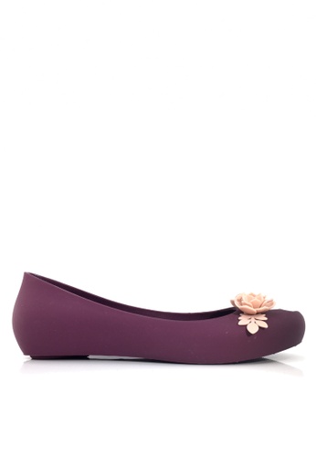 Twenty Eight Shoes purple 3D Flora Hidden Heel Jelly Rain Shoes VR379 9D64DSH894EBA9GS_1