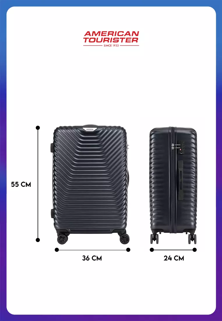 American Tourister Koper Hardcase Sky Cove 2 Pcs Set 20,25 Inch - Jet Black