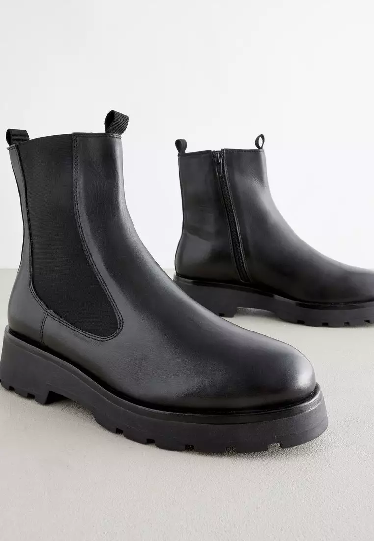 Buy NEXT Forever Comfort Leather Chunky Sole Chelsea Boots 2024