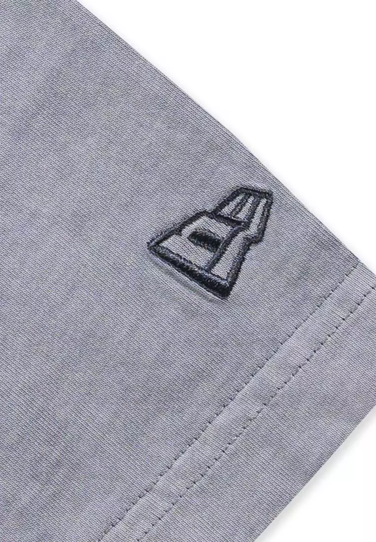 NE 1920 Wordmark 90s Vibe Dolphin Grey Oversized Short Sleeve T-Shirt