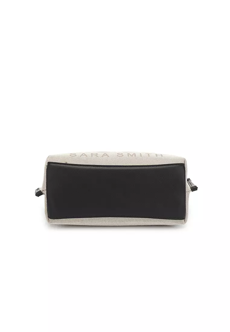 Women's Logo Top Handle Bag / Sling Bag / Crossbody Bag (Tas Selempang / Tas Tangan) - Hitam