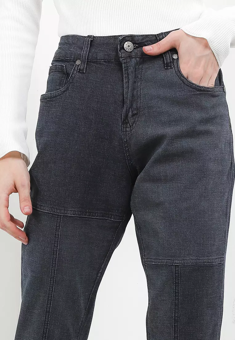 High Waist Straight Denim Pant FTW364