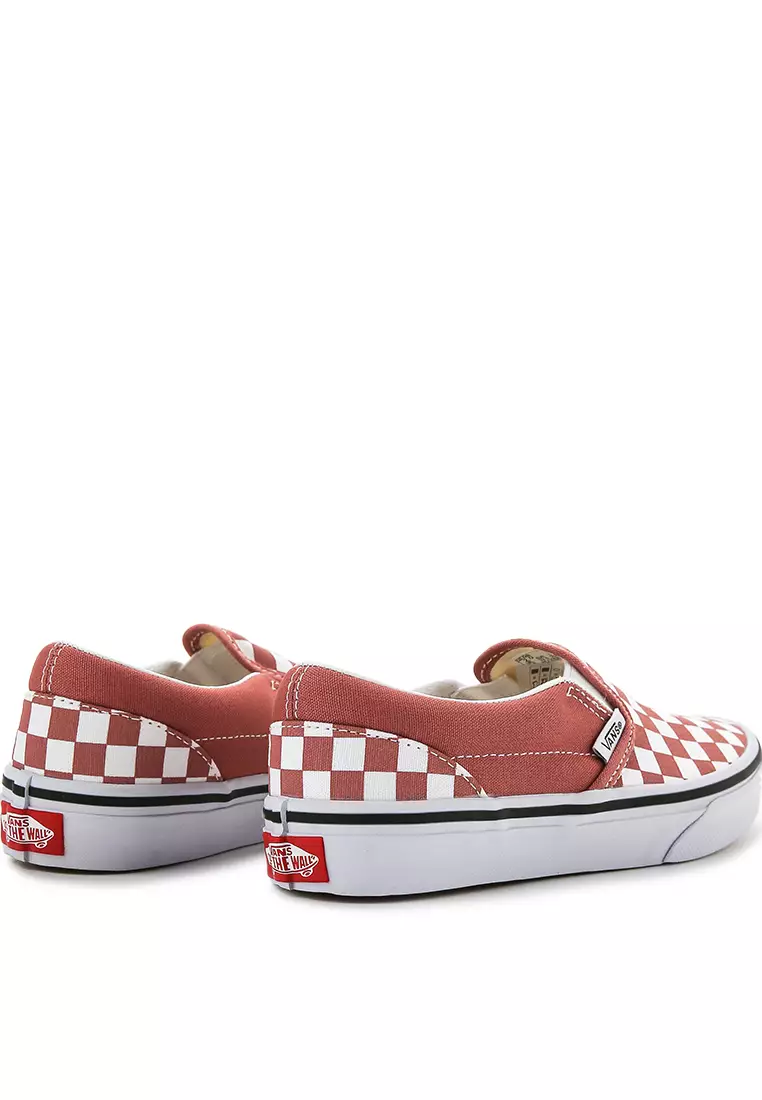 Low top checkered vans best sale