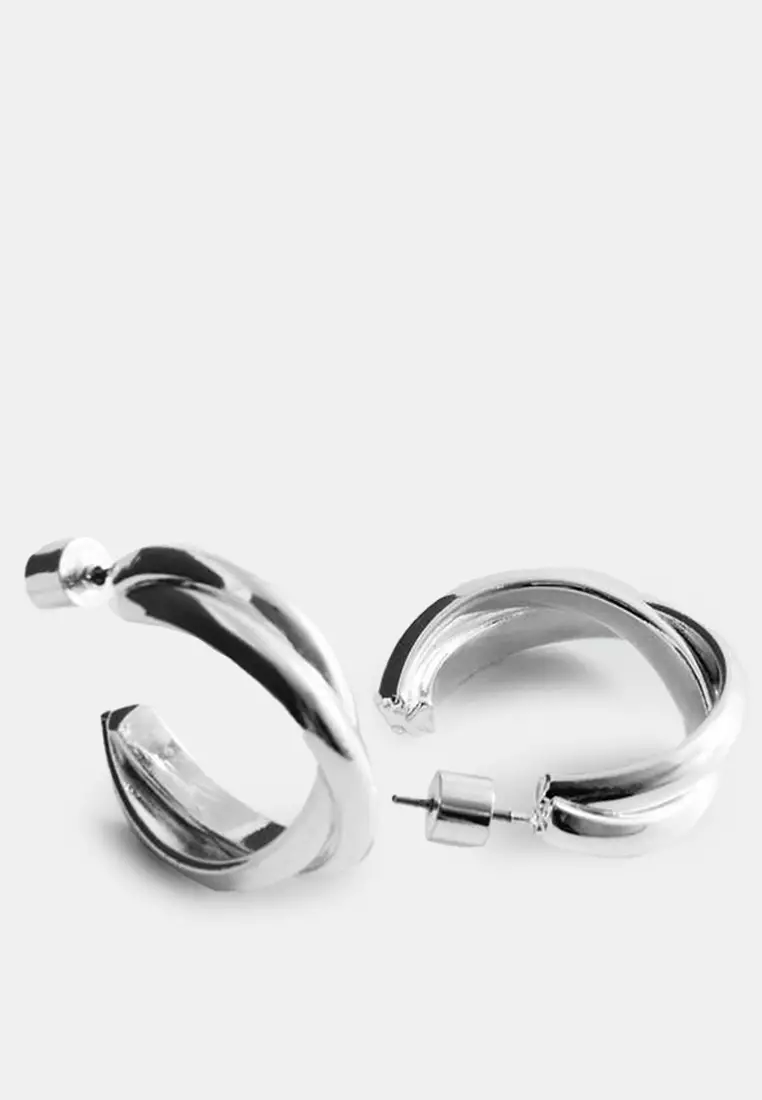Interlinked Hoop Earrings