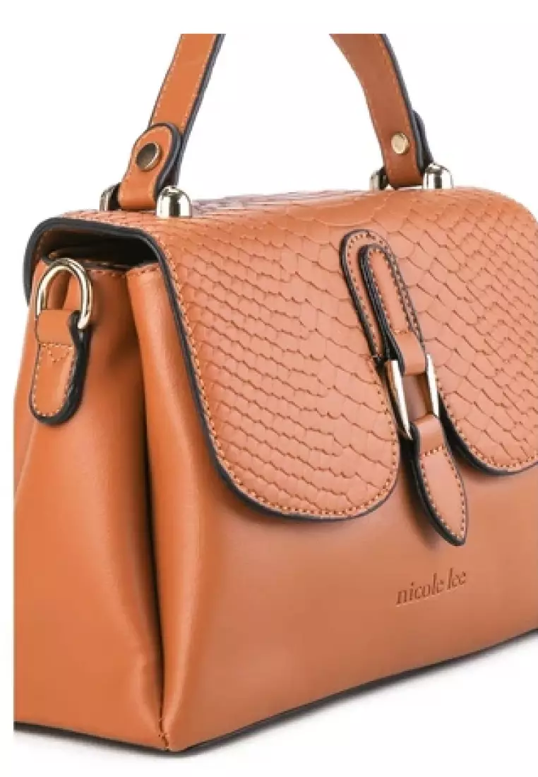 Nicole Lee Tas Wanita Handbag Tote Bag Tas Selempang Tali Panjang Branded 3721508401BRO