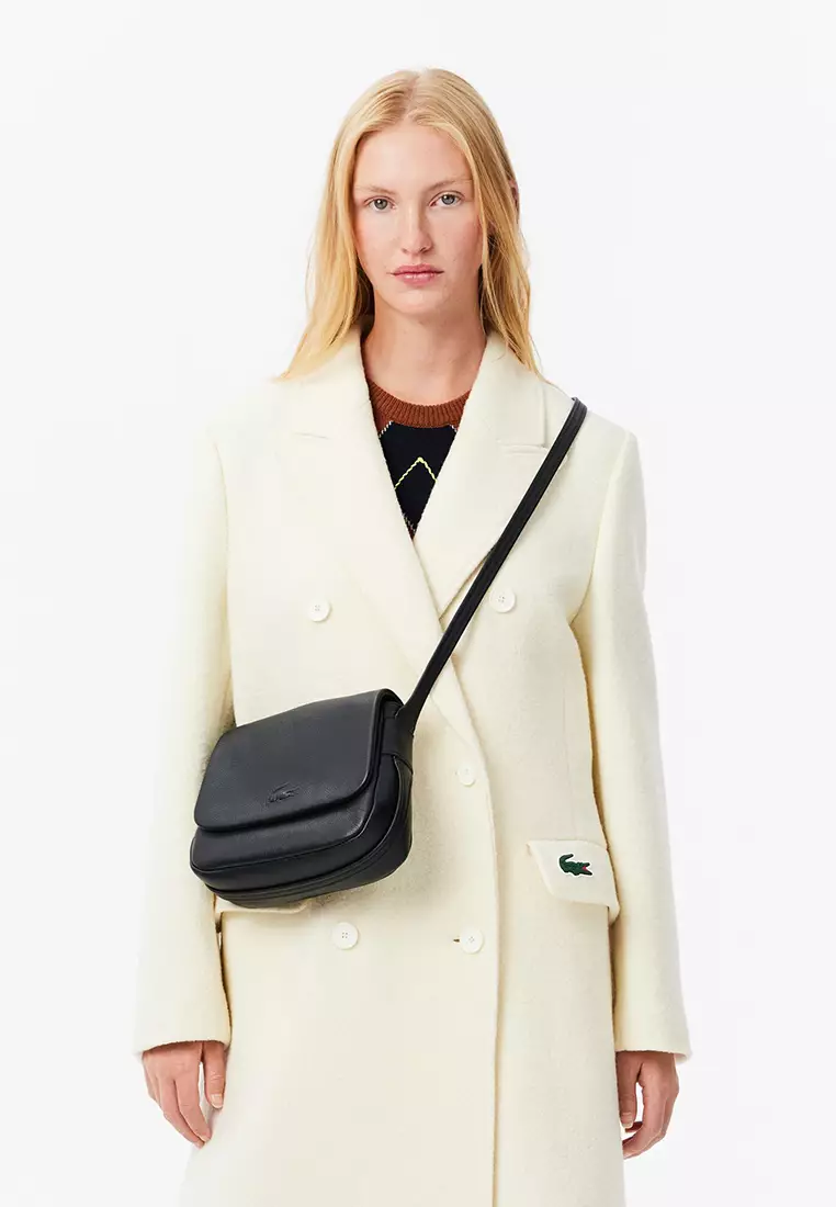 City Court Grain Leather Flap Close Bag