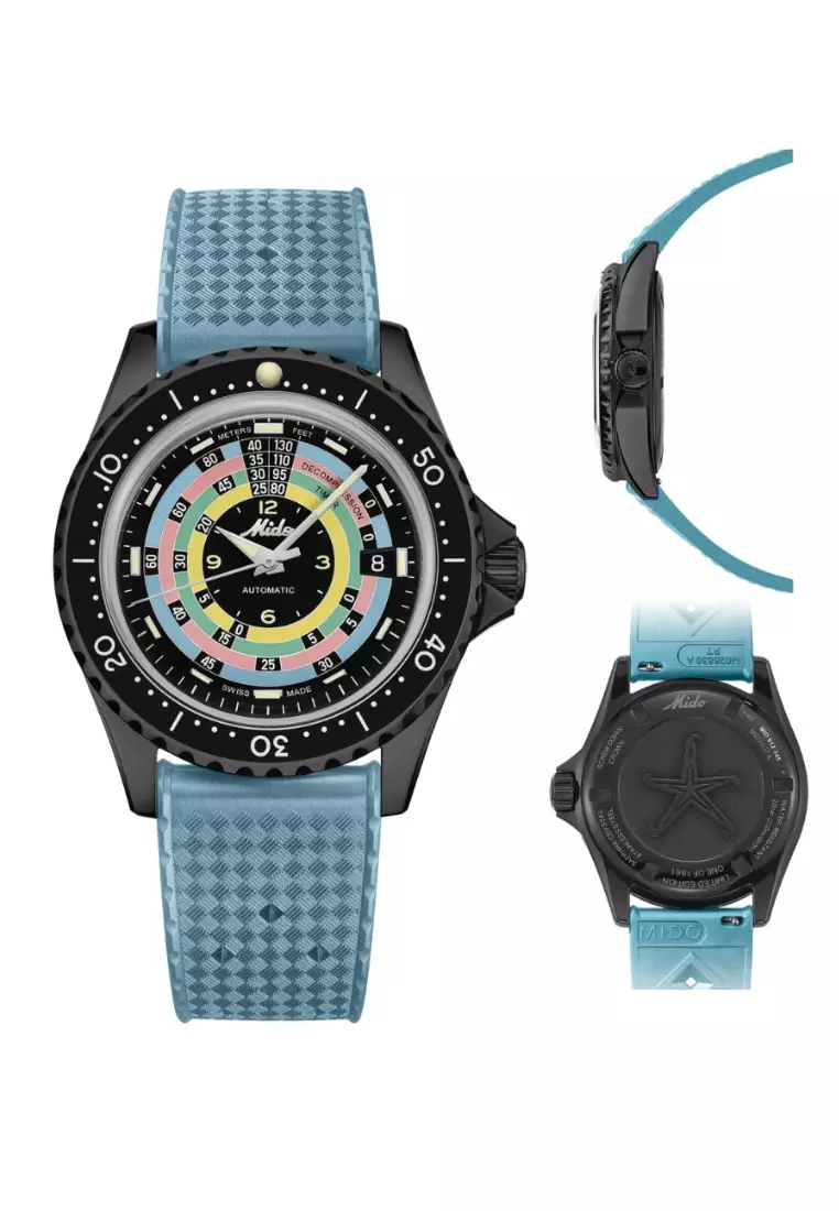 MIDO 瑞士美度 Ocean Star Decompression Timer 1961 自動機械腕錶限量版 (附額外兩條錶帶) M0268073305100