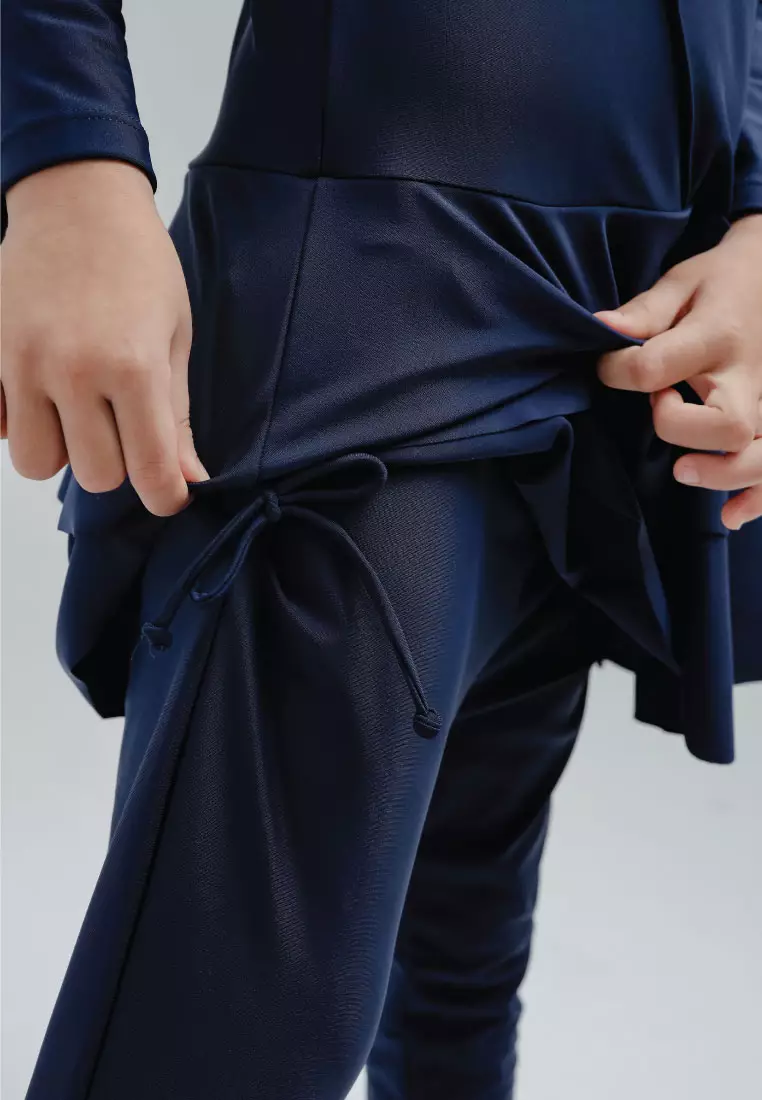 Layla Burqini Kids, Baju Renang Muslim Anak - True Navy