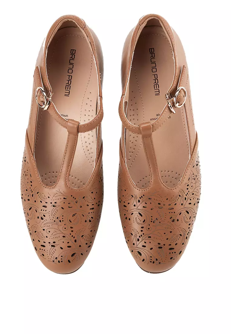 Bruno Premi Sling Back Heel With Peep Toe Latte